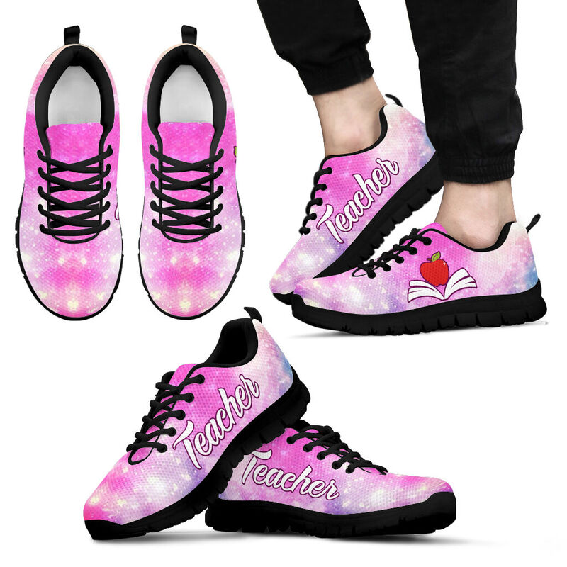 Teacher- Galaxy Bright Colors Kd Sneakers, Running Shoes, Shoes For Women, Shoes For Men, Cu- Love Sneakers