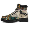 Horse - Vintage Mandala Asboot Sky Friesian Horse Kd - Love All Season Boots