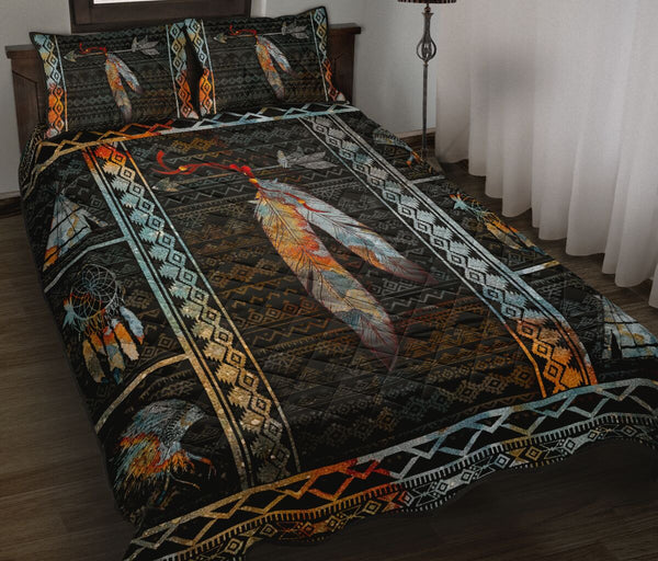 Native Quilt Bed Set - Love Quilt Bedding Set