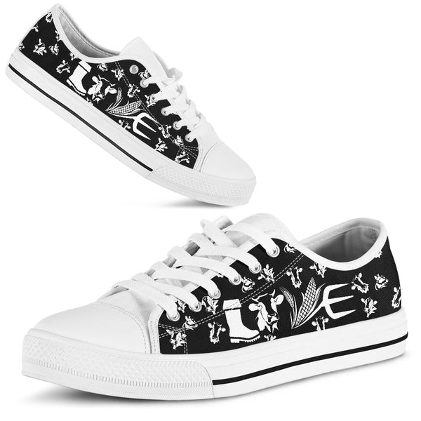 Dairy Cattle - Love Low Top Black KdShoes