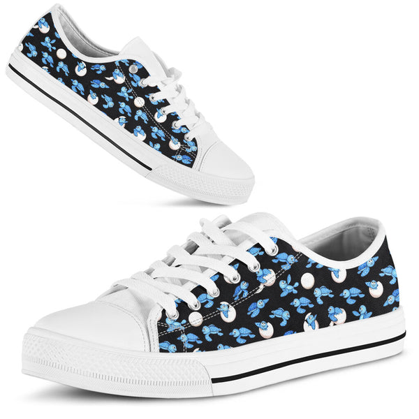 Turtle Bb Black Patterns Low Top SkyShoes