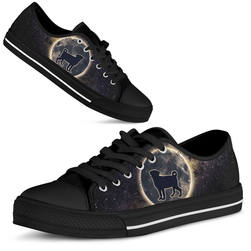 Pug Moon - Low Top Shoe - Love Love Top Shoes