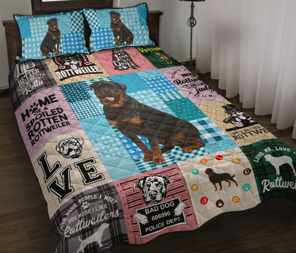 Rottweiler Caro - Bed Set - Love Quilt Bedding Set