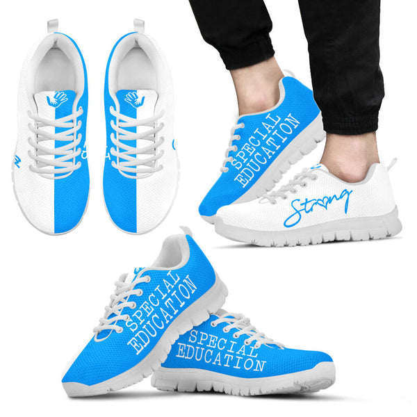 Special Education Blue White Kd Sneakers, Running Shoes, Shoes For Women, Shoes For Men, Cu- Love Sneakers