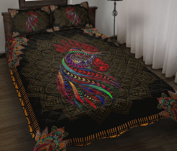 Chicken Quilt Bed Set 85 - Love Quilt Bedding Set