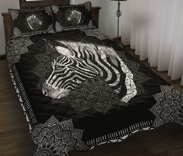 Zebra Quilt Bed Set 63 - Love Quilt Bedding Set