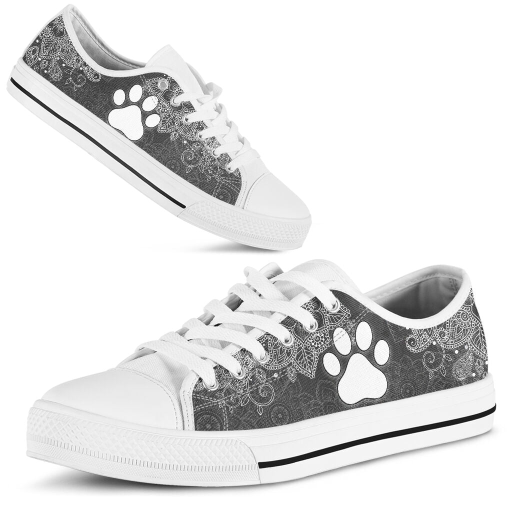 Dog Mom Mandala - Low Top Shoe - Love Love Top Shoes