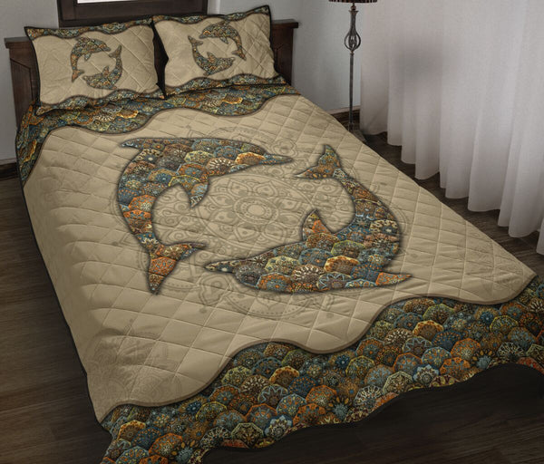 Quilt Bed Set - Mandala - Dolphin 78 - Love Quilt Bedding Set