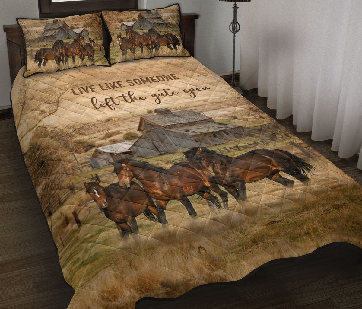 Quilt Bed Set - Farming - Horse 67 - Love Quilt Bedding Set
