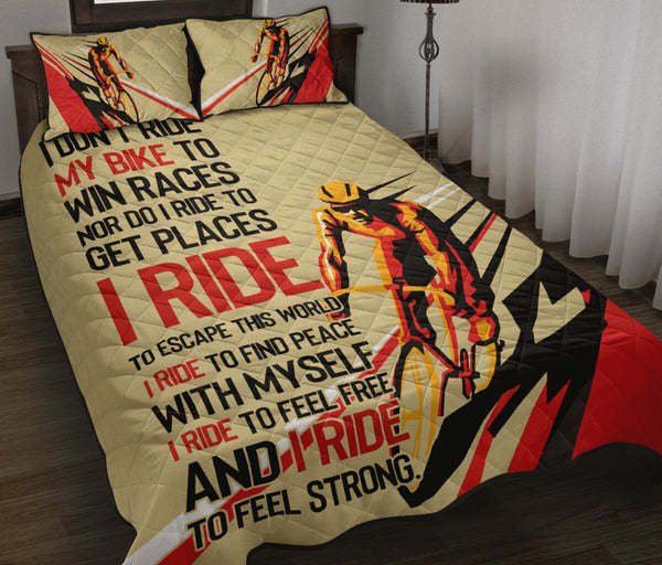 Cycling I Ride - Bed Set - Love Quilt Bedding Set
