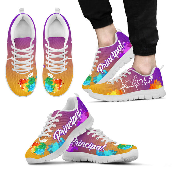 Principal Art Purple Gold Kd Sneakers, Runni- Love Sneakers