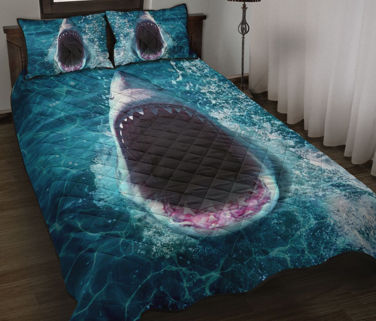 Shark Quilt Bed Set 5- Love Quilt Bedding Set
