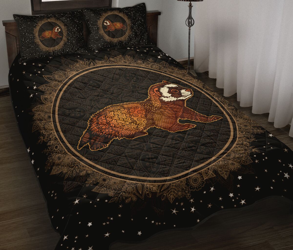 Quilt Bed Set - Ferret  - Love Quilt Bedding Set