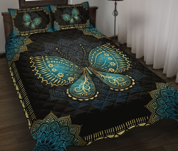 Butterfly Quilt Bed Set - Butterfly Lovers 20 - Love Quilt Bedding Set