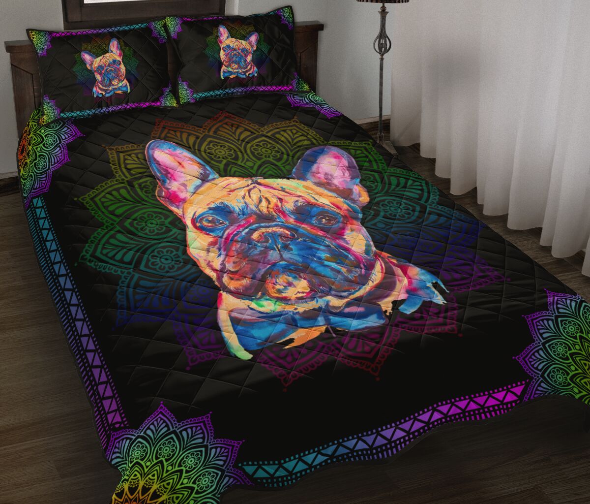 Quilt Bed Set - Frenchie 10 - Love Quilt Bedding Set
