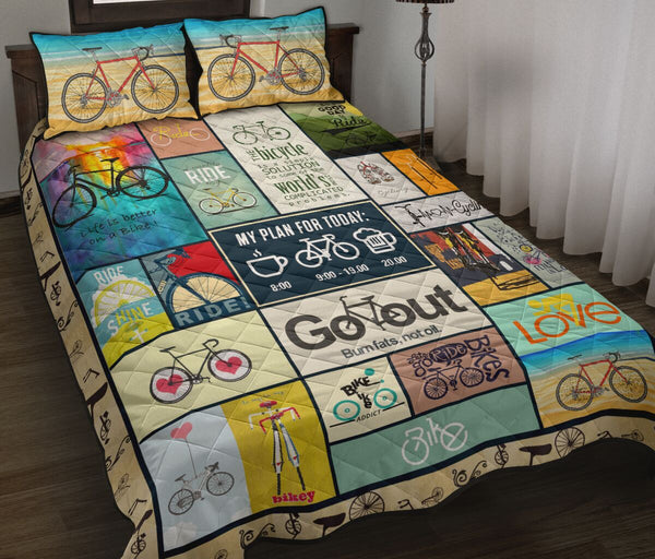 Cycling Go Out - Quilt Bed Set - Love Quilt Bedding Set