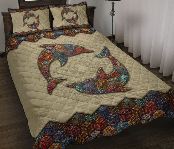 Quilt Bed Set - Mandala - Dolphin 55 - Love Quilt Bedding Set