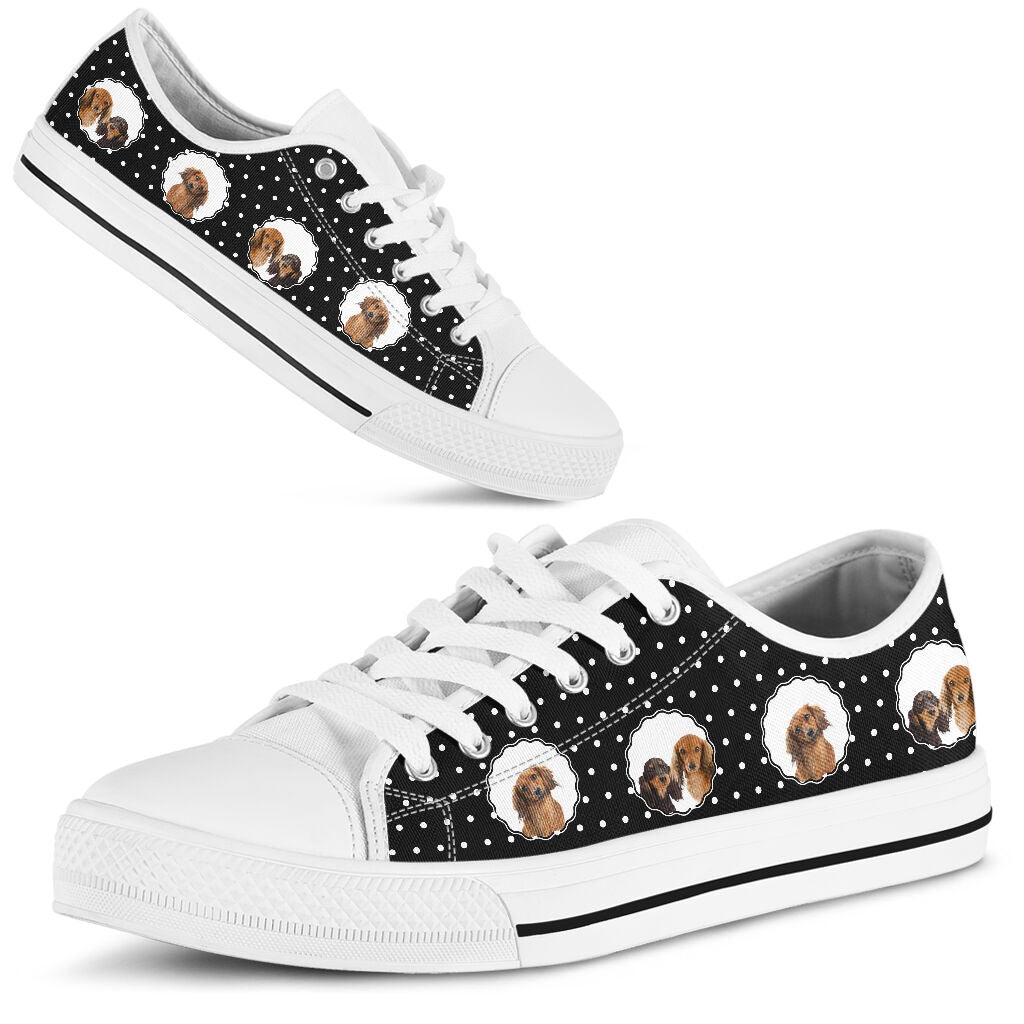 Dachshund Low Top Shoes - Love Low Top Shoes