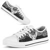 Sphynx Cat Paisley Black White Low Top  Shoes