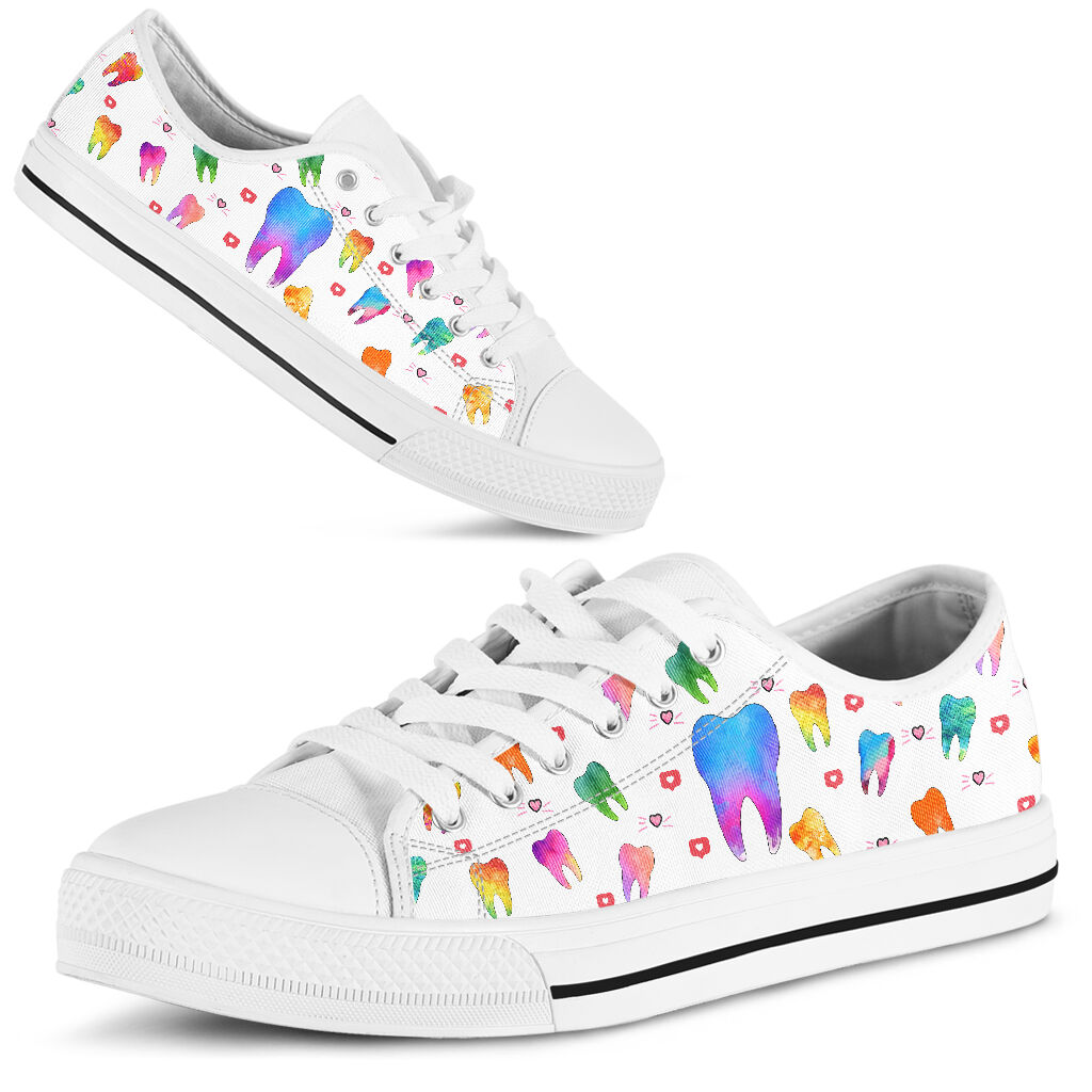 Dentist White - Low Top Shoe - Love Love Top Shoes