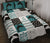 Live Love Dolphins Pattern Quilt Bed Set - Love Quilt Bedding Set