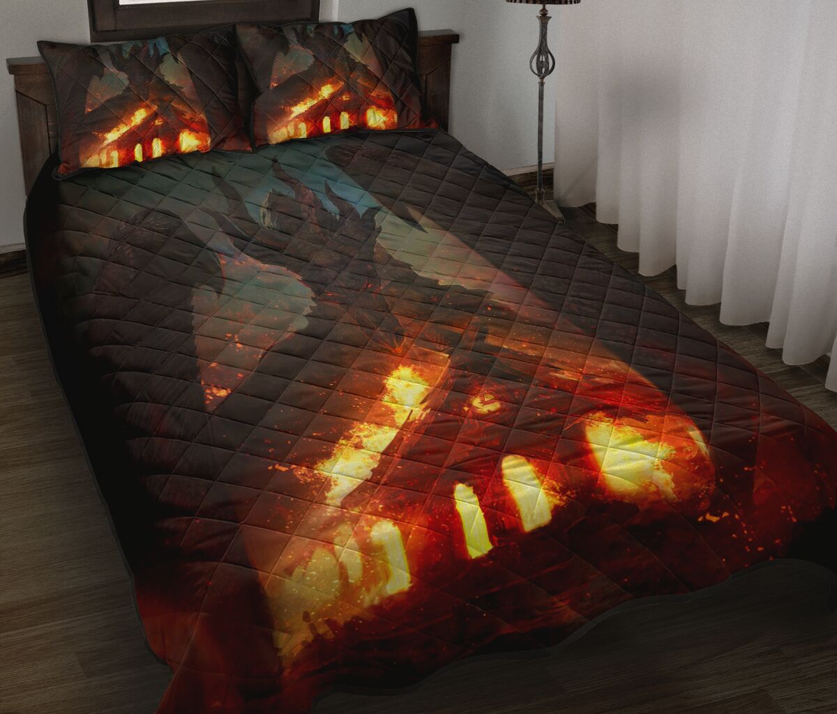 Dragon Legends Odahviing Art Style Quilt Bed Set - Love Quilt Bedding Set