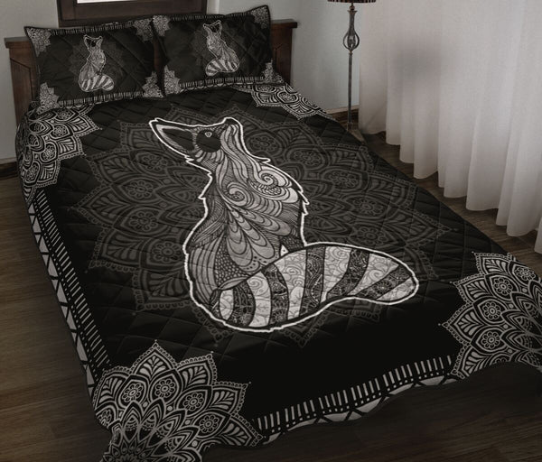 Raccoon Quilt Bed Set 15 - Love Quilt Bedding Set