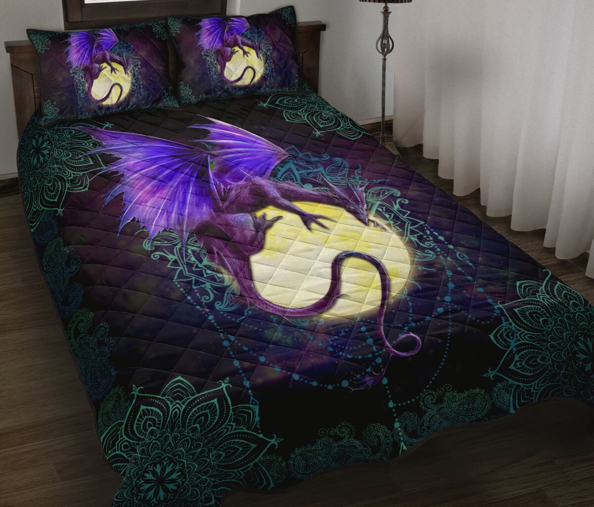 Dragon Moon Quilt Bed Set 6- Love Quilt Bedding Set