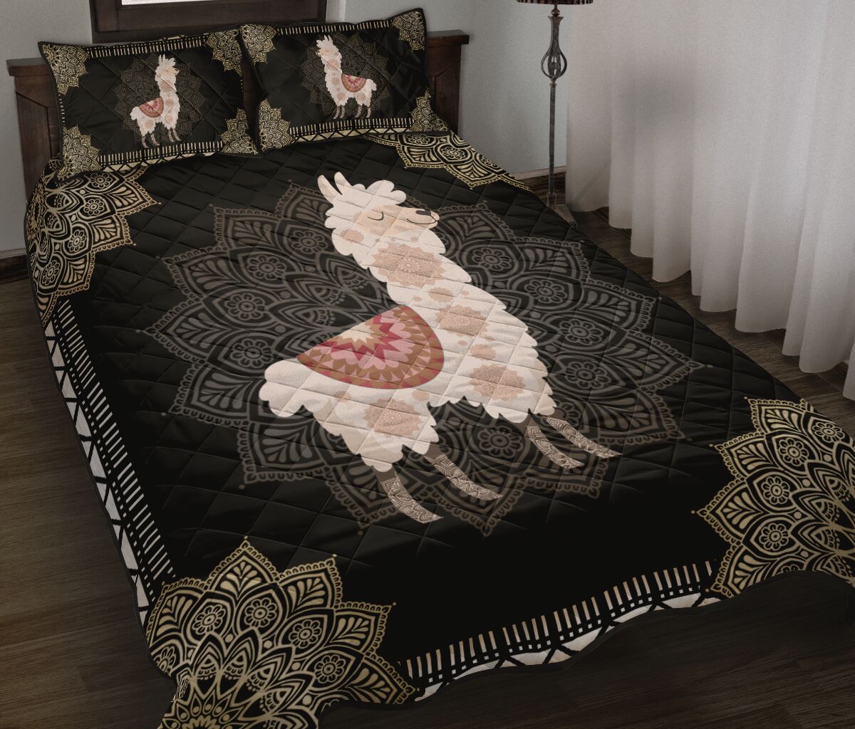 Llama Quilt Bed Set 19 - Love Quilt Bedding Set