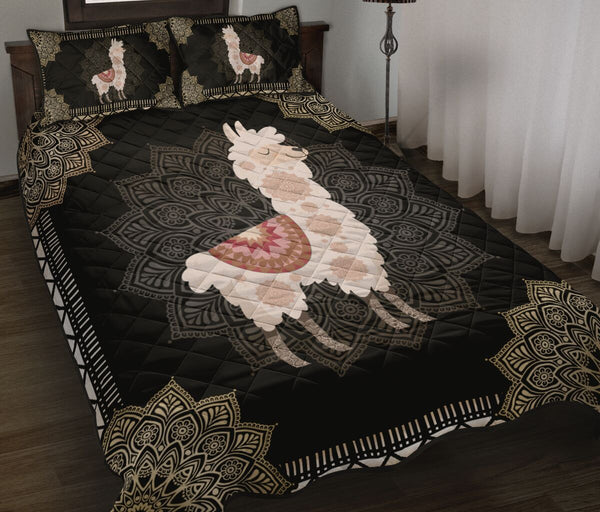 Llama Quilt Bed Set 19 - Love Quilt Bedding Set