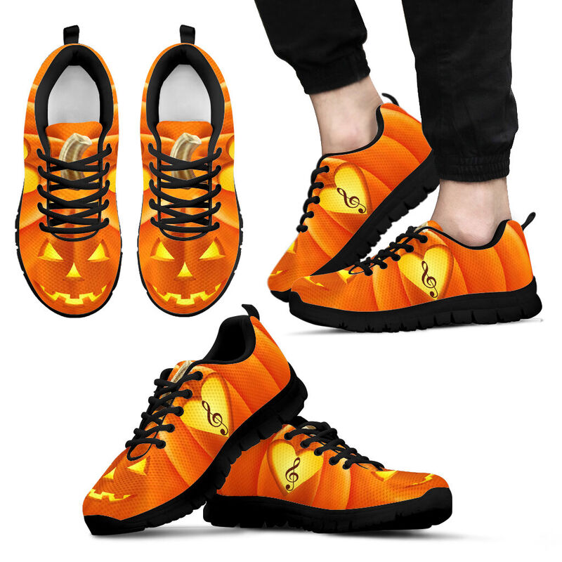 Music Teacher Pumpkin Shoes Sneakers, Running Shoes, Shoes For Women, Shoes For Men, Custom - Love Sneakers