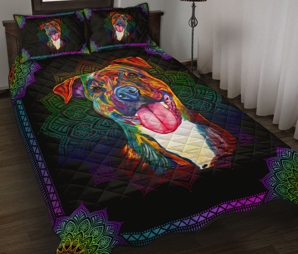 Quilt Bed Set - Pitbull 62 - Love Quilt Bedding Set