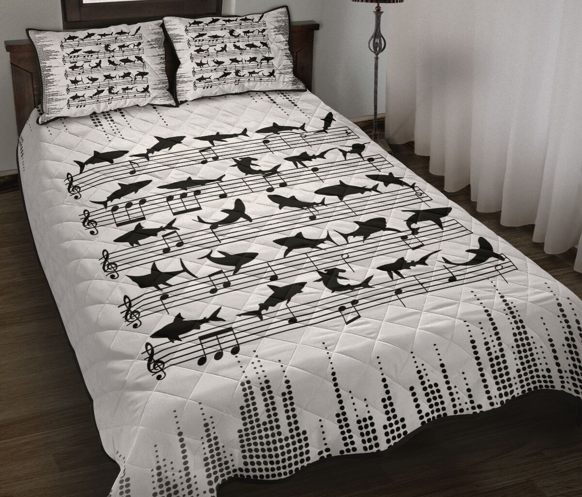 Shark Staves Style Quilt Bed Set - Love Quilt Bedding Set