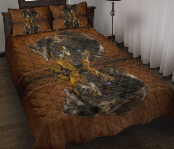 Beauceron Dog Quilt Bed Set - Love Quilt Bedding Set