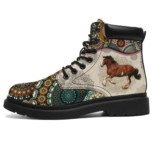 Draft Horse - Vintage Mandala Asboot Sky Kd - Love All Season Boots