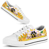 Dog Paw Rose Yellow - Low Top Shoe - Love Love Top Shoes