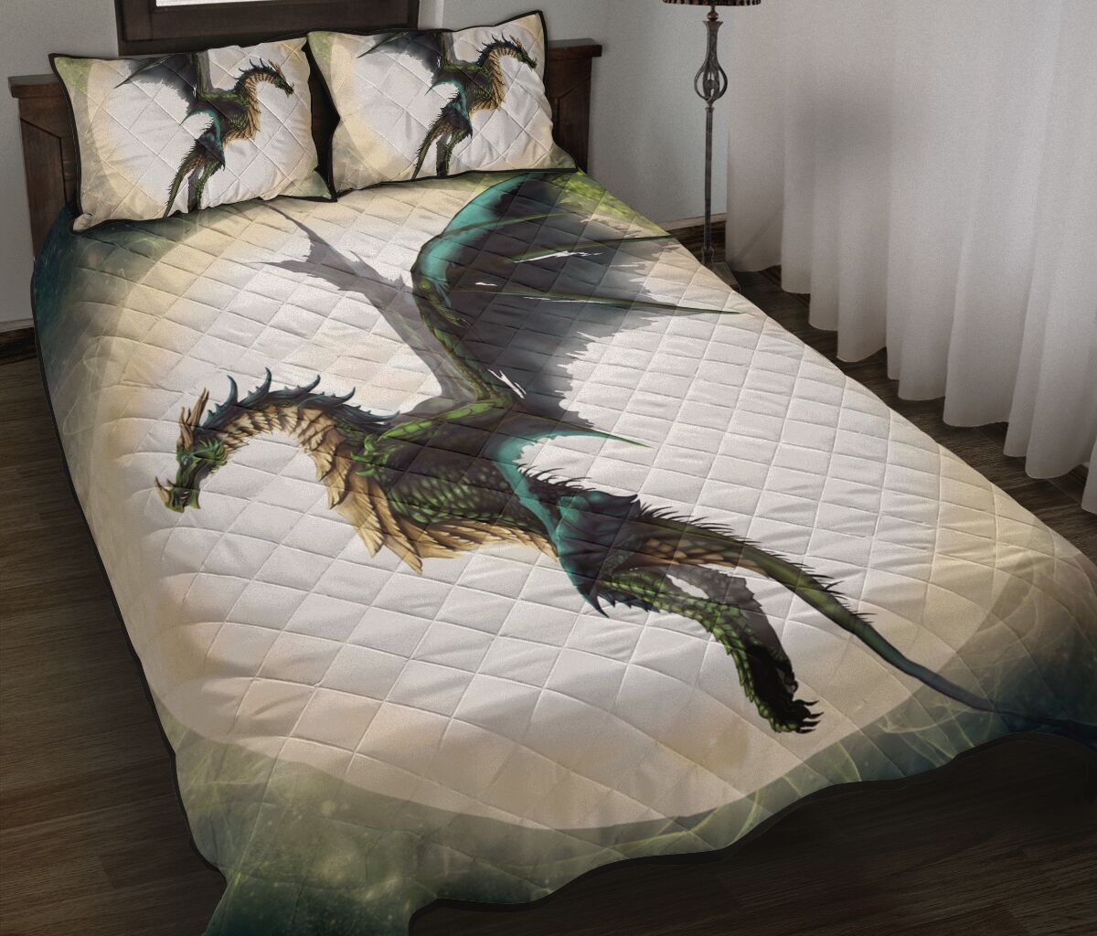Dragon Moon Quilt Bed Set - Love Quilt Bedding Set