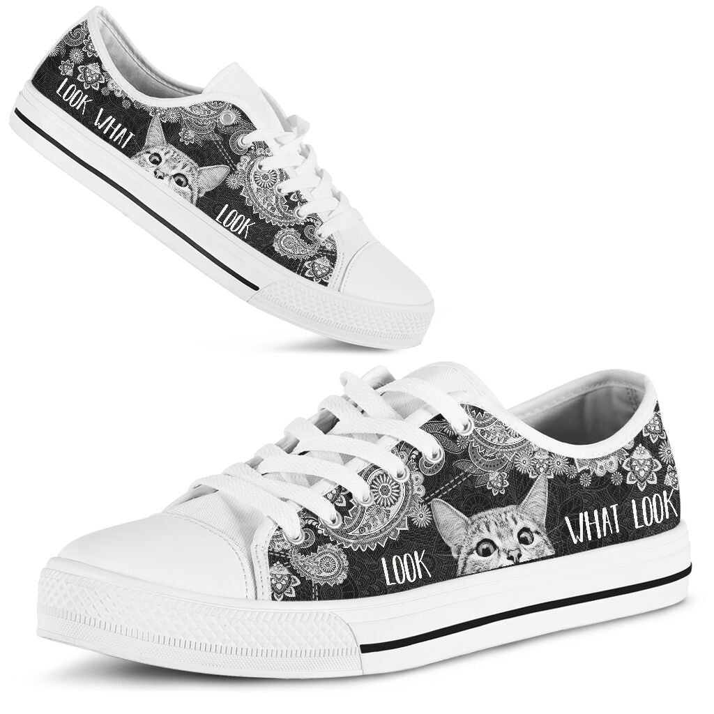 Look What Look - Cat Lowtop Shoe - Love Love Top Shoes