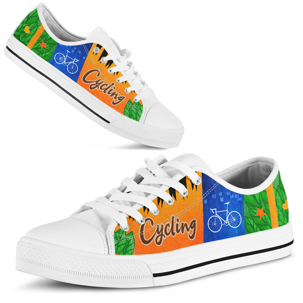 Cycling Three Color - Low Top Shoe - Love Love Top Shoes