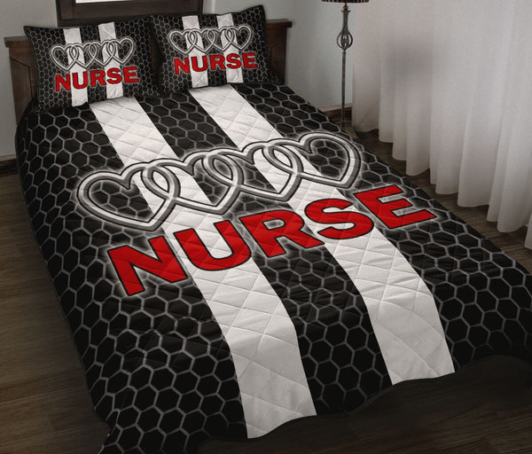 Nurse Heart - Bed Set - Love Quilt Bedding Set