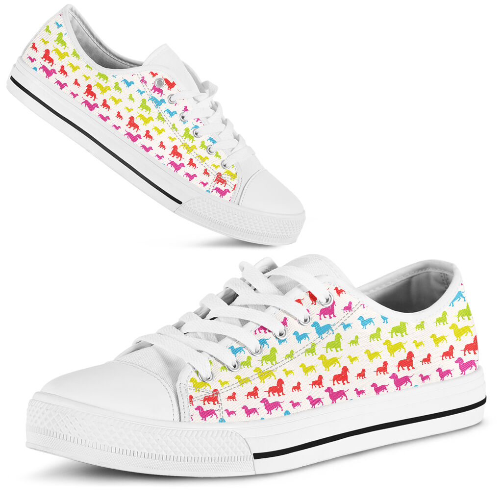 Dachshund Colorful- Low Top Shoe - Love Love Top Shoes