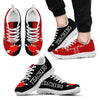 Teaching In My Jam Red Black Shoes Sneakers, Runni- Love Sneakers