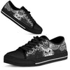 Cat Paisley Black White Low Top  Black Shoes