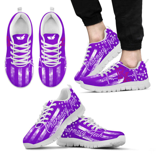 Pharmacy Tech American Flag- Purple Kd Sneakers, Running Shoes, Shoes For Women, Shoes For - Love Sneakers