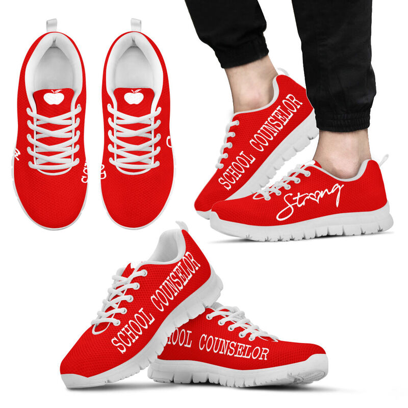 School Counselor Strong Red Kd Sneakers, Runni- Love Sneakers