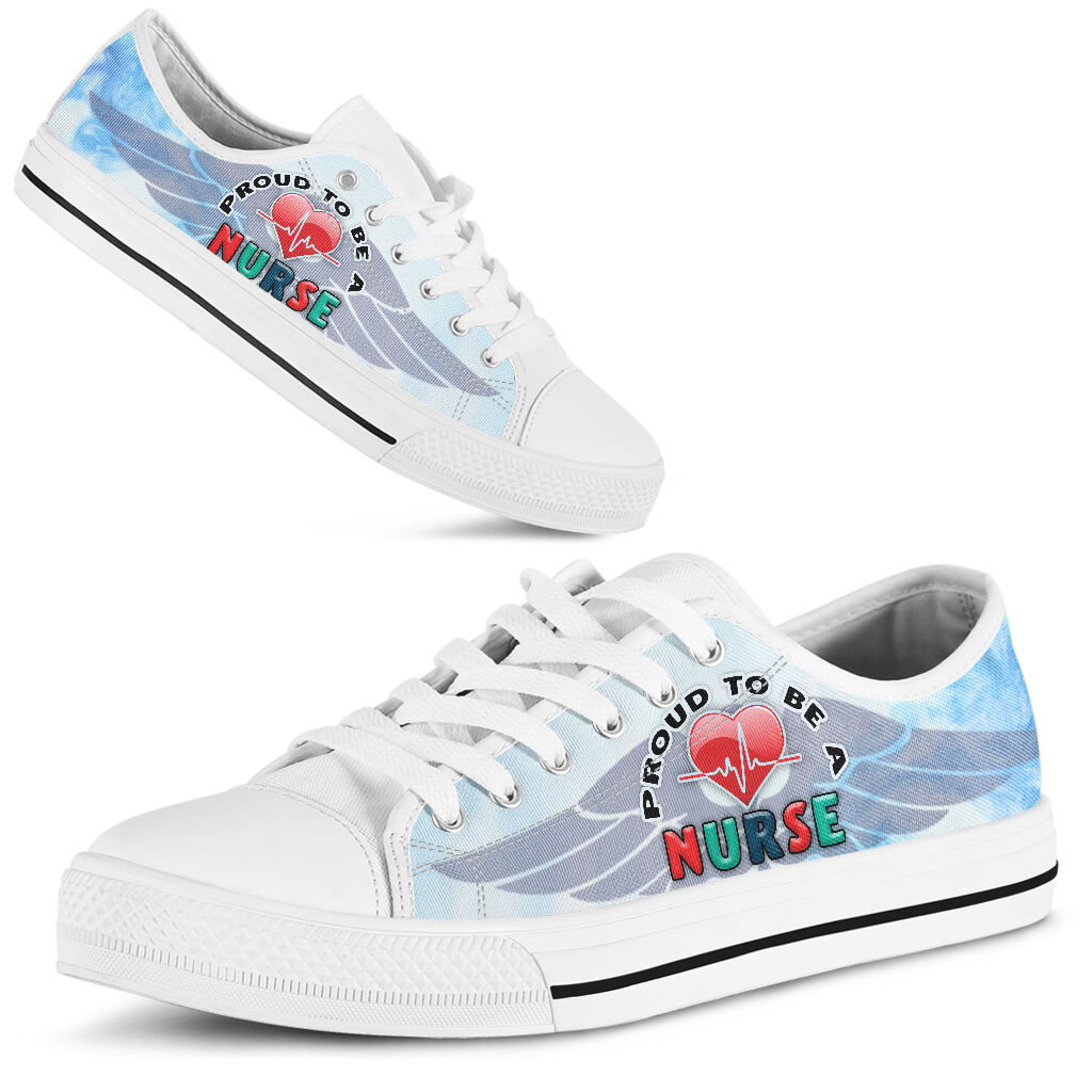 Proud To Be A Nurse - Low Top Shoe - Love Love Top Shoes