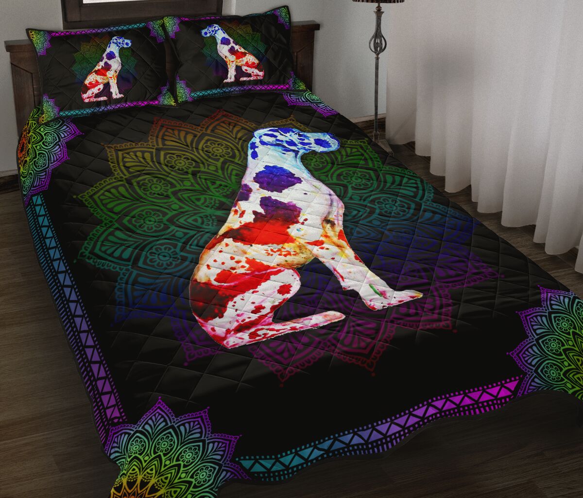 Quilt Bed Set - Great Dane 41 - Love Quilt Bedding Set
