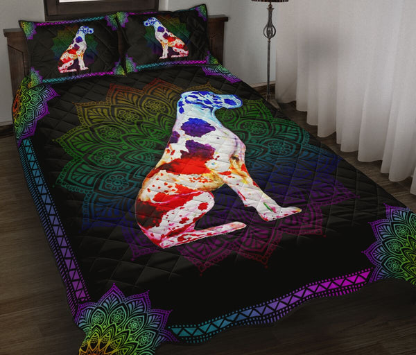 Quilt Bed Set - Great Dane 41 - Love Quilt Bedding Set