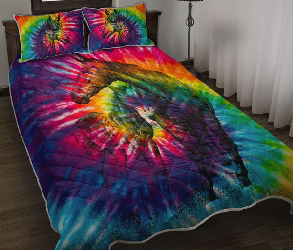 Horse Tie Dye - Love Quilt Bedding Set