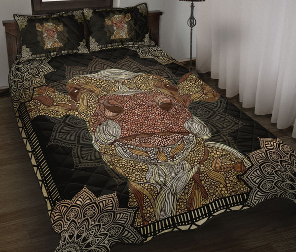 Cow Quilt Bed Set 53 - Love Quilt Bedding Set